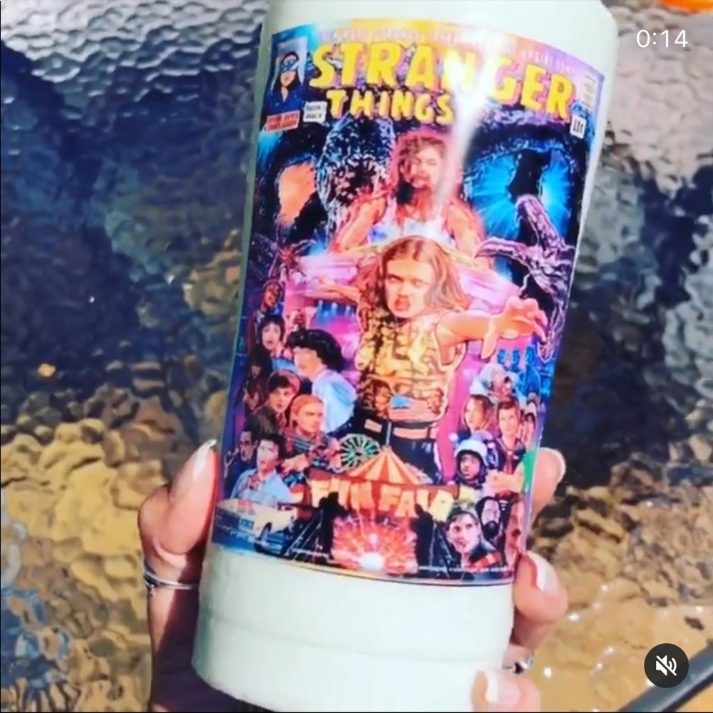 Glow in the dark stranger things cup